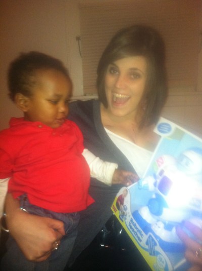 Darah celebrates Christmas with Karter